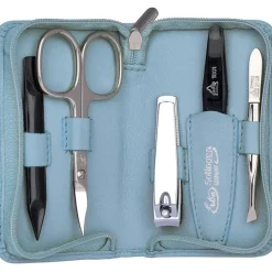 ERBE Manicure Etuis Manicure Etui, 5-teilig, Meerblau von Discount