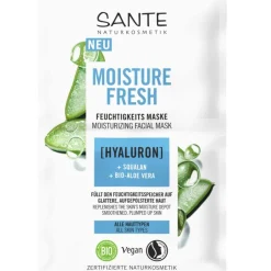 Sante Naturkosmetik Masken Moisture Fresh Feuchtigkeitsmaske mit Hyaluron, Squalan & Bio-Aloe Vera von
