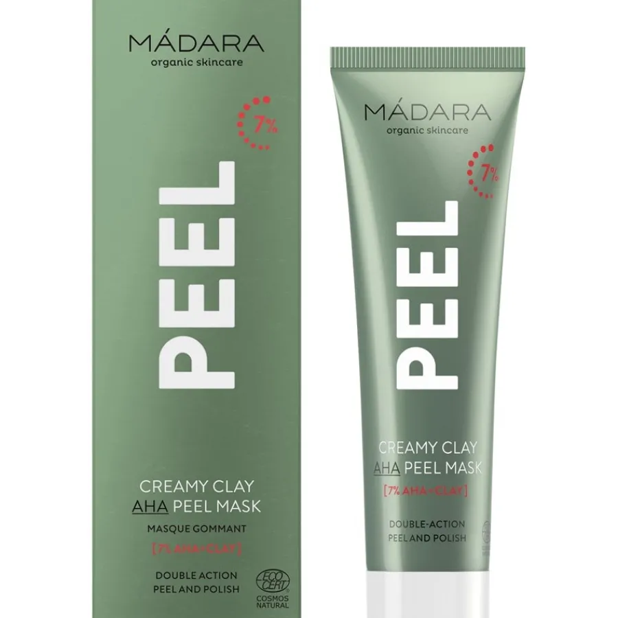 Mu00C1DARA Masken Peel Creamy Clay AHA Peeling Maske von MÁDARA Clearance