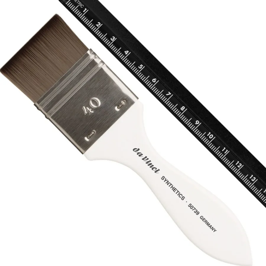 Da Vinci Maskenpinsel Breiter Maskenpinsel, geschmeidige Kunstfasern von