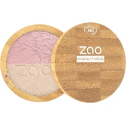 Zao Mineral Puder Shine-Up Powder Duo  von Nr. 311 Pink u0026 Gold Best