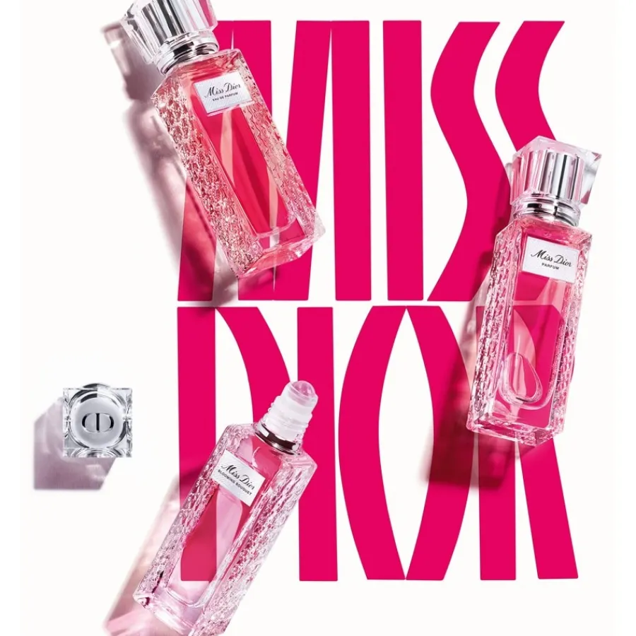 DIOR Miss Parfum Roller-Pearl Duft im praktischen Format für unterwegs – Intensiv blumige, fruchtige und holzige Noten von