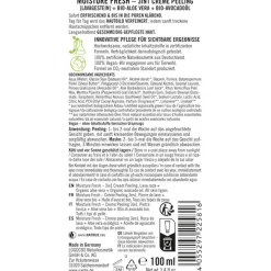 Sante Naturkosmetik Moisture Fresh 3in1 Creme Peeling mit Lavagestein, Bio-Aloe Vera & Bio-Avocadoöl von