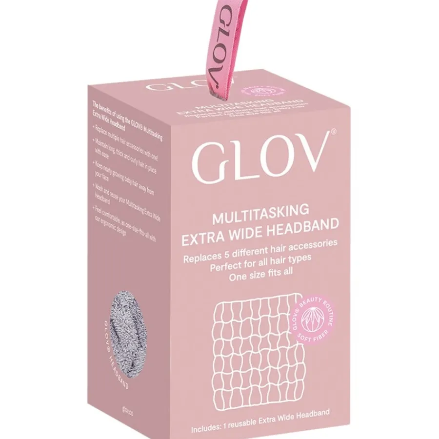 GLOV Multitasking Extra Wide Haarband Grey von