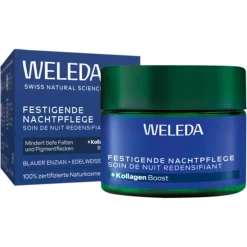 Weleda Nachtpflege Festigende Nachtpflege Blauer Enzian & Edelweiss Nährt intensiv & mindert tiefe Falten von