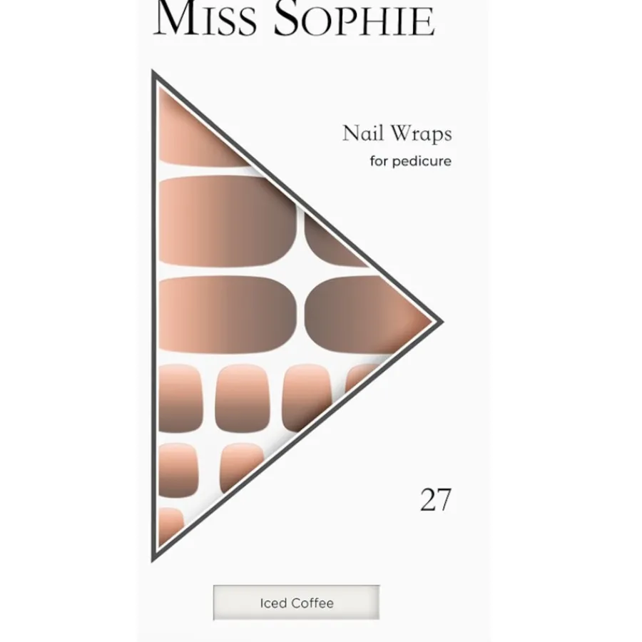 Miss Sophie Nagelfolien Iced Coffee Pedicure Wrap von