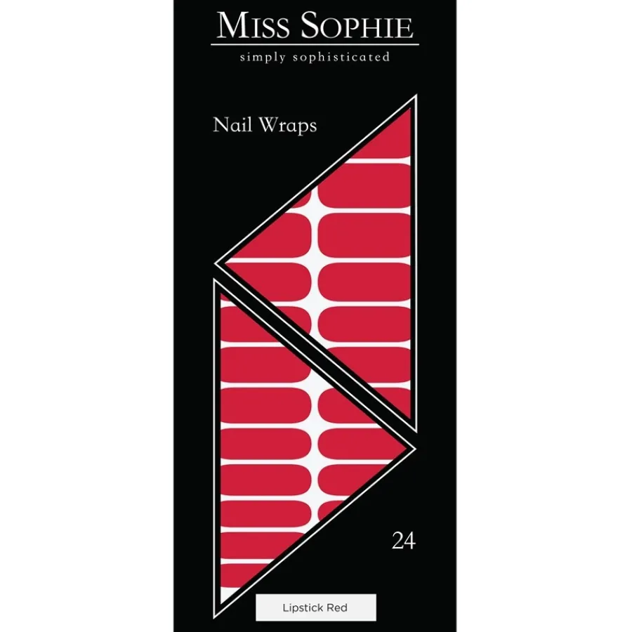 Miss Sophie Nagelfolien Lipstick Red Nail Wraps von Best