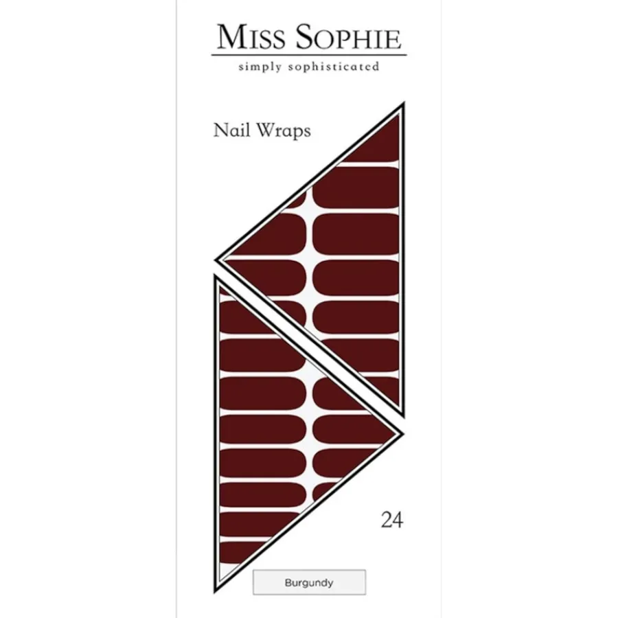 Miss Sophie Nagelfolien Nail Wraps Burgundy von