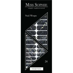 Miss Sophie Nagelfolien Nail Wraps Midnight Marble von Hot