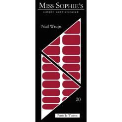 Miss Sophie Nagelfolien Paris Je T'aime Nail Wraps von