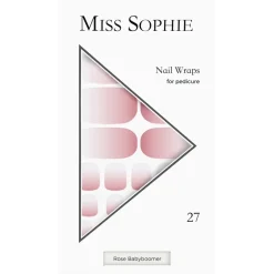 Miss Sophie Nagelfolien Rose Babyboomer Pedicure Wrap von Sale