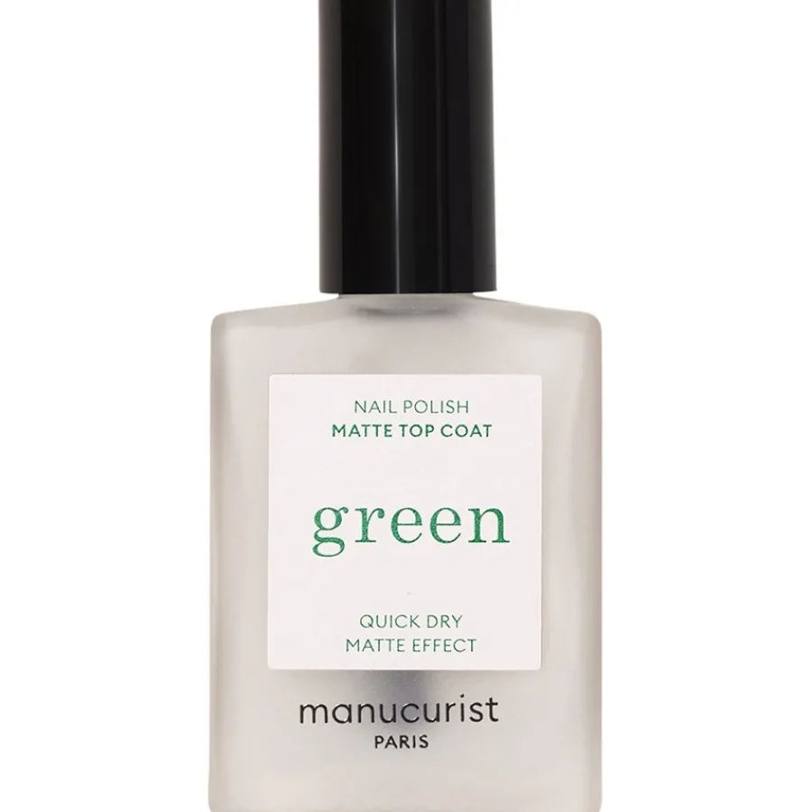 manucurist Paris Nagellack Green Matte Top Coat von