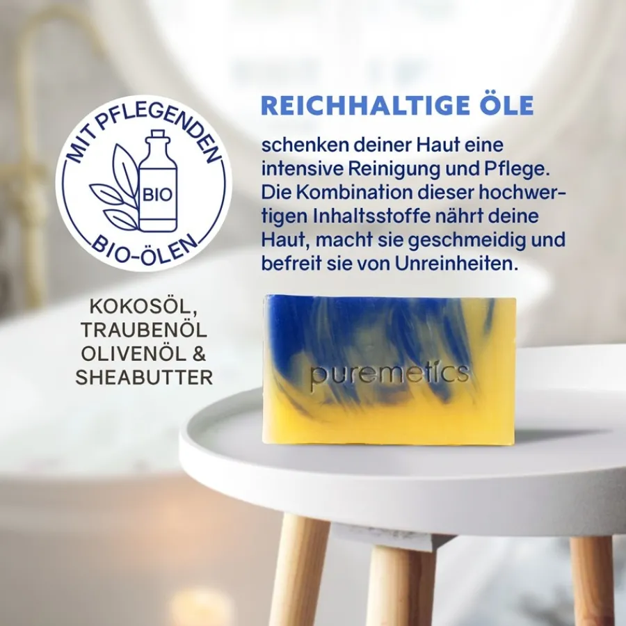 puremetics Natur-Seifen Gesichtspflegeseife Mediterran von