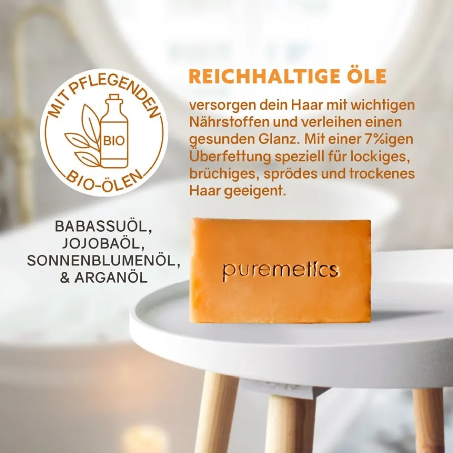 puremetics Natur-Seifen Haarseife Zitrone Vanille von