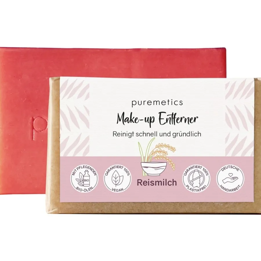 puremetics Natur-Seifen Make-up Entferner Seife Reismilch von Sale