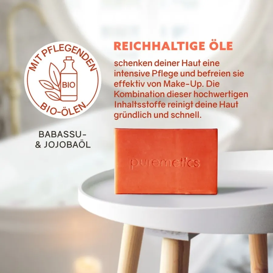 puremetics Natur-Seifen Make-up Entferner Seife Reismilch von Sale