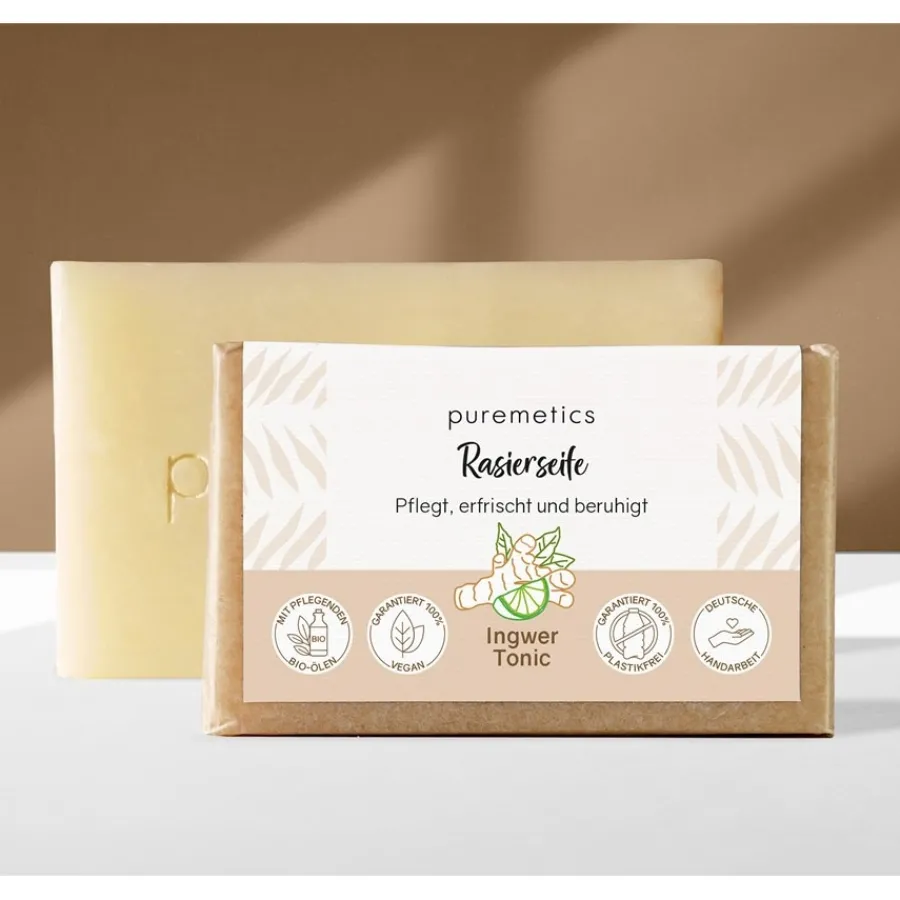 puremetics Natur-Seifen Rasierseife Ingwer Tonic von