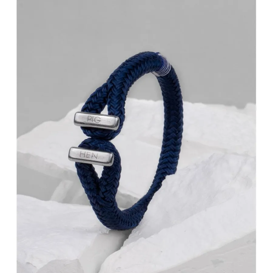 Pig u0026 Hen Nautische Armbänder Icy Ike Navy | Silver von Pig & Hen Sale