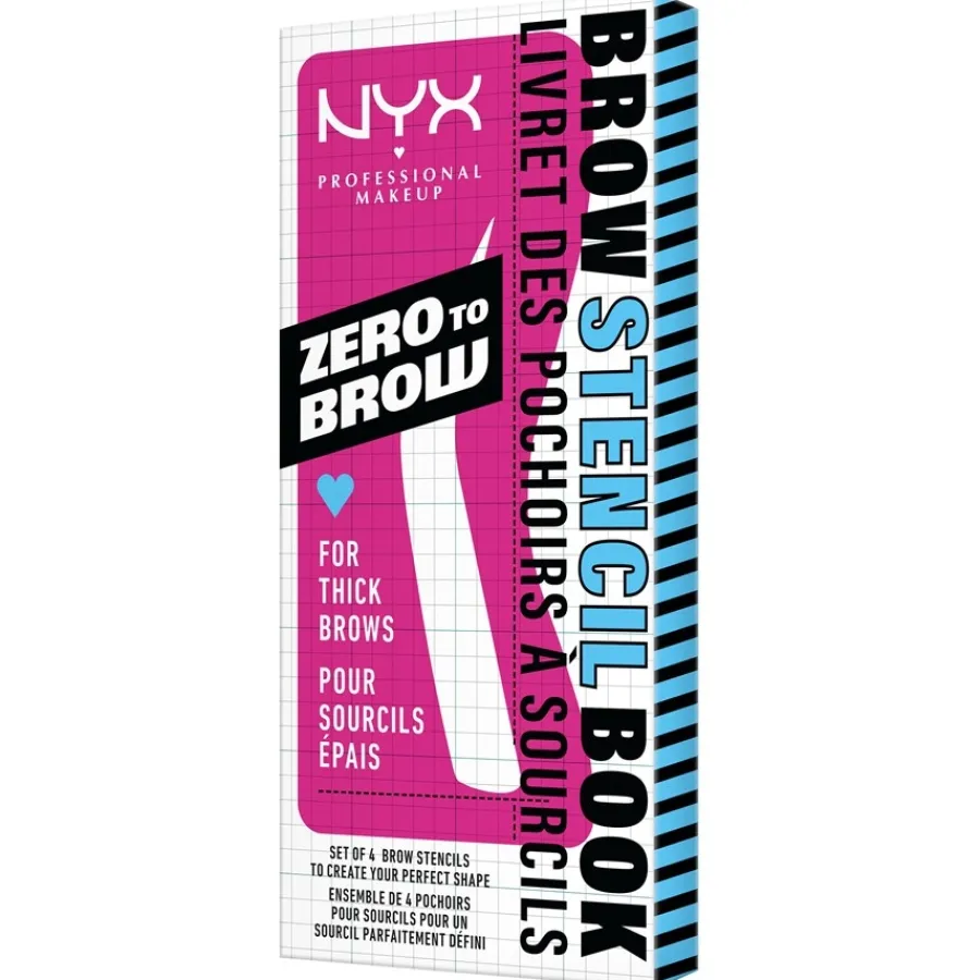 NYX Professional Makeup Zero To Brow Stencil Thick Brow