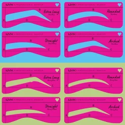 NYX Professional Makeup Zero To Brow Stencil Thick Brow