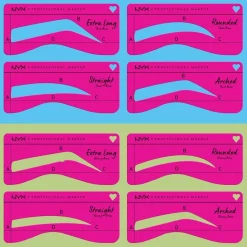 NYX Professional Makeup Zero To Brow Stencil Thin Brow Hot