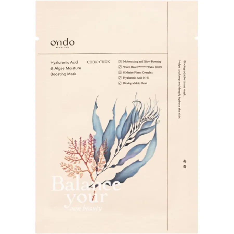 ONDO BEAUTY 36.5 Hyaluronic Acid & Algae Moisture Boosting Mask Outlet