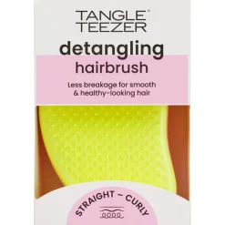 Tangle Teezer Original Hairbrush Pink-Yellow Straight & Curly Hair von