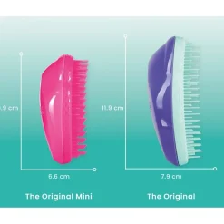 Tangle Teezer Original Hairbrush Pink-Yellow Straight & Curly Hair von