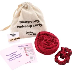 Lotta Curls Original Velvet Lockenband Bordeaux Red von Outlet