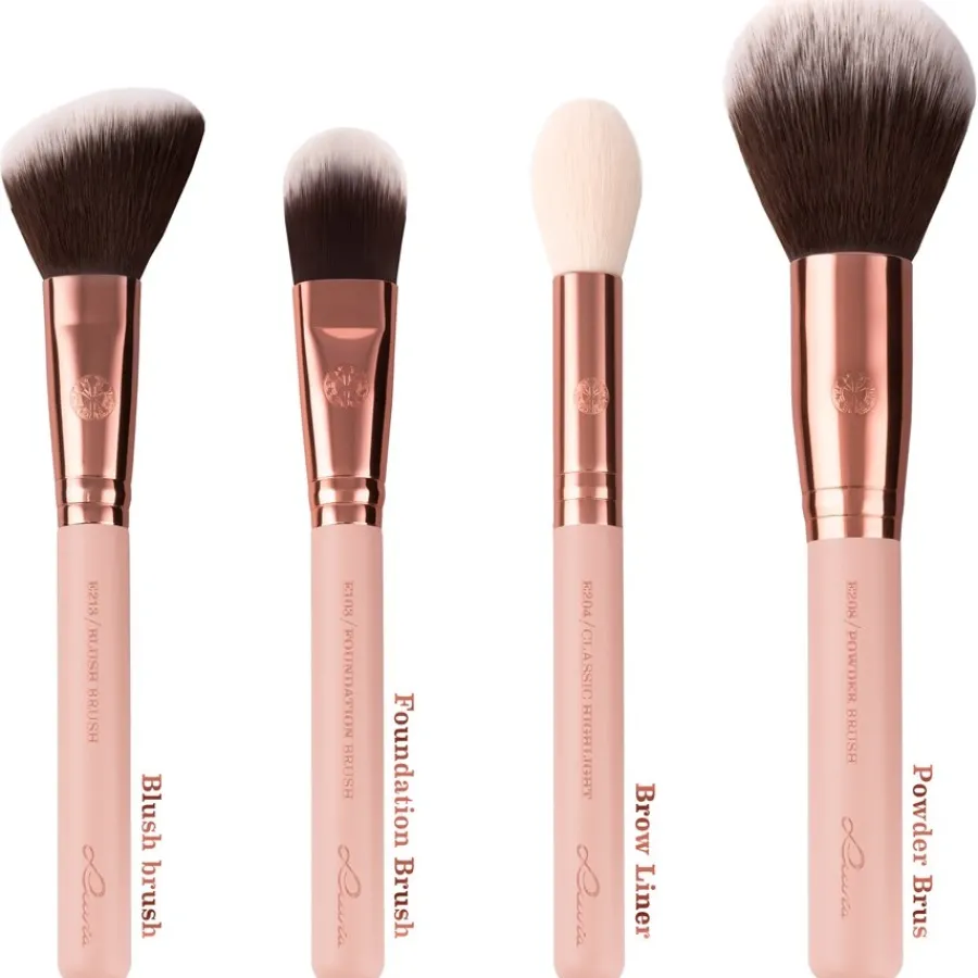 Luvia Cosmetics Pinselset Rose Golden Vintage Set von Discount