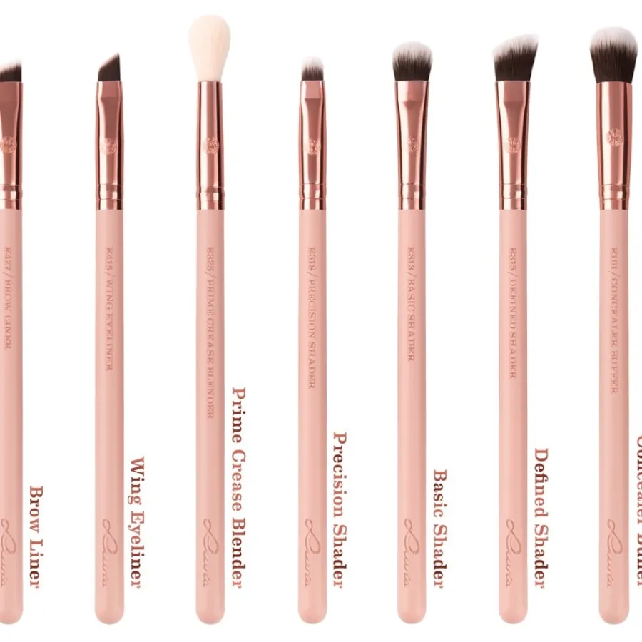 Luvia Cosmetics Pinselset Rose Golden Vintage Set von Discount