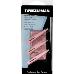Tweezerman Pinzetten Micro Mini Tweezer Set Pink von
