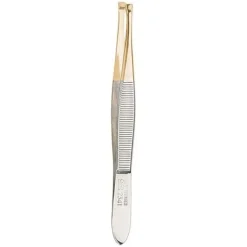 ERBE Pinzetten Pinzette, 1/3 vergoldet, 9 cm von