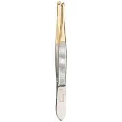 ERBE Pinzetten Pinzette, 1/3 vergoldet, 9 cm von