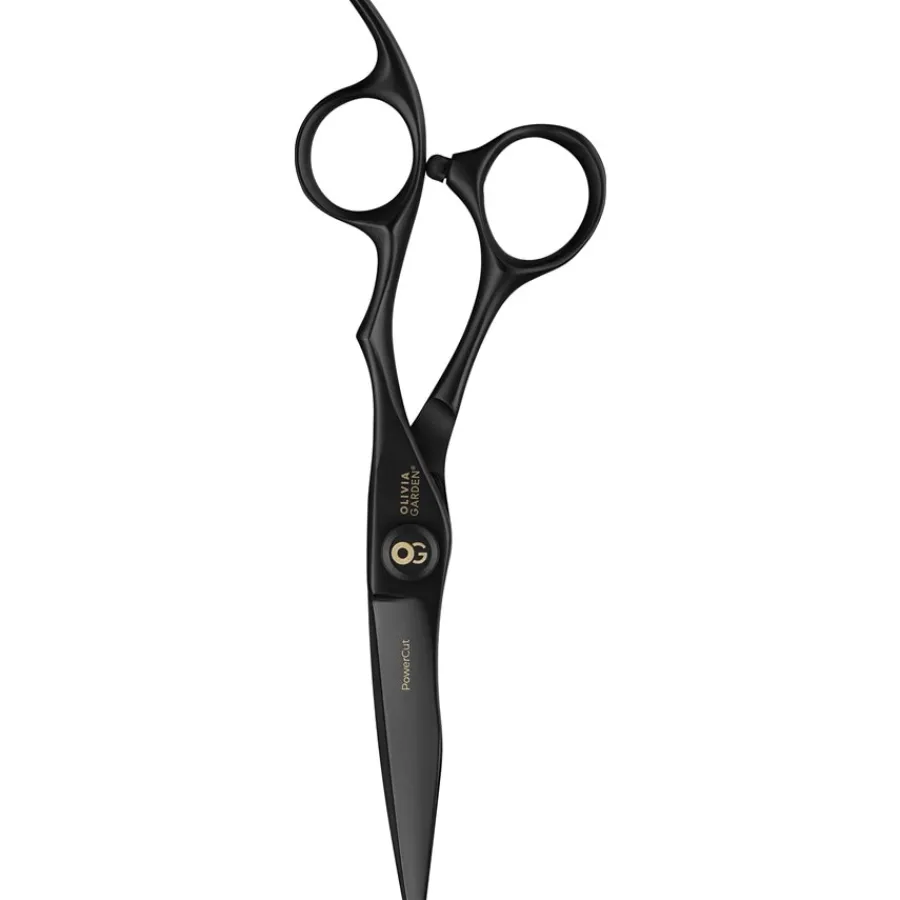Olivia Garden PowerCut Haarschneideschere 5,5" RH mattes Schwarz von Outlet