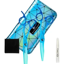 Olivia Garden PowerCut 2-Scheren Set 5,5" Regenbogen-Blau von Outlet