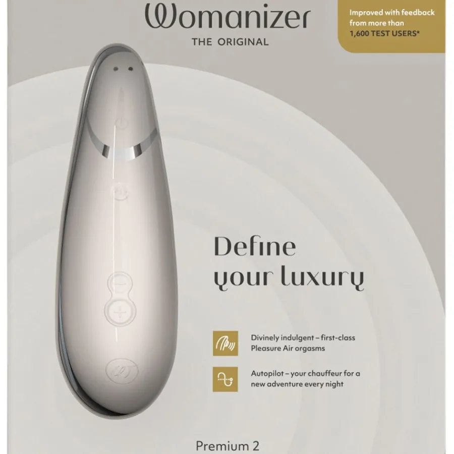 Womanizer Premium 2 Klitoris-Stimulator 2 Warm Grey von