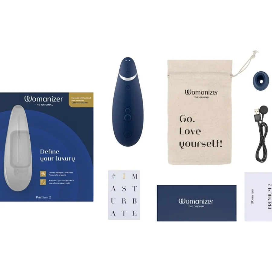 Womanizer Premium 2 Klitoris-Stimulator 2 Blueberry von