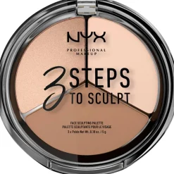 NYX Professional Makeup Puder 3 Step To Sculpt Face Sculpting Palette von