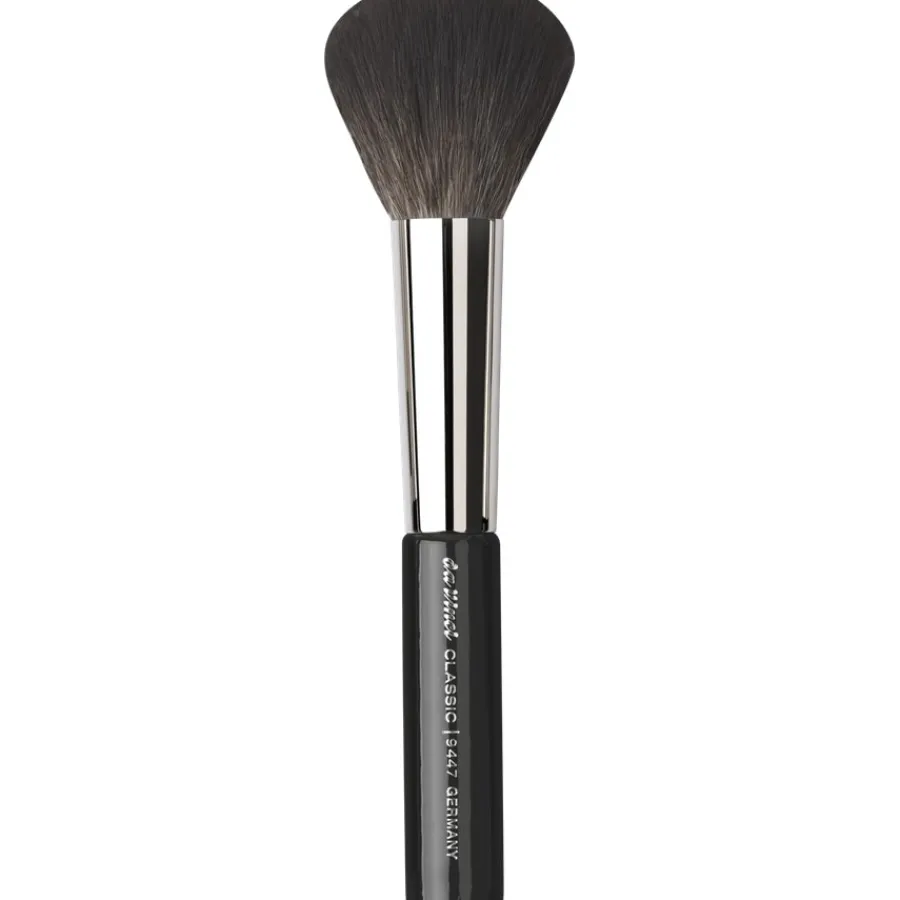 Da Vinci Puderpinsel Rund, extrafeine, wellige Kunstfasern von