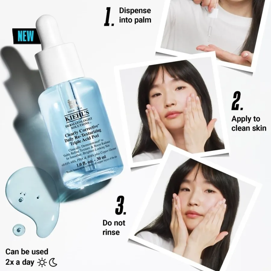 Kiehlu0027s Reinigung Clearly Corrective Daily Re-Texturizing Triple Acid Peel von Kiehl's