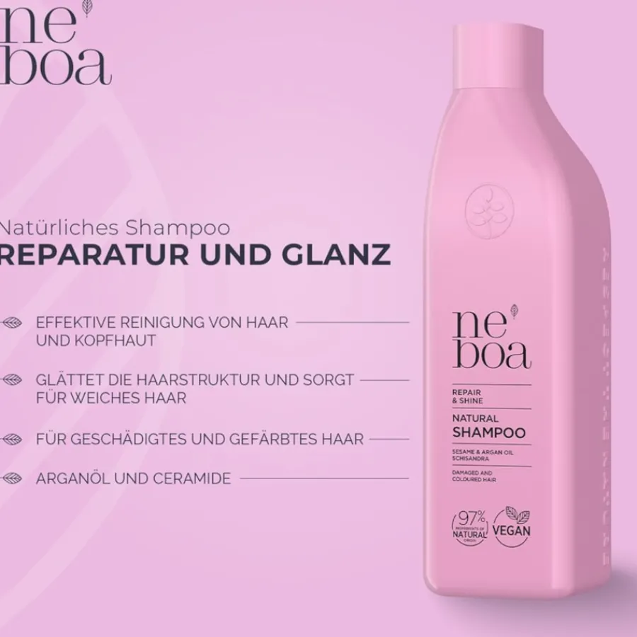 Neboa Repair & Shine Natural Shampoo Damaged & Coloured Hair von