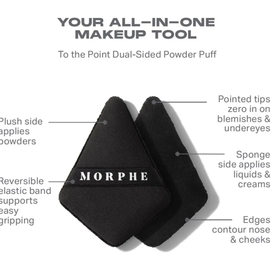 Morphe Schwämme To The Point Dual-Sided Powder Puff von Clearance