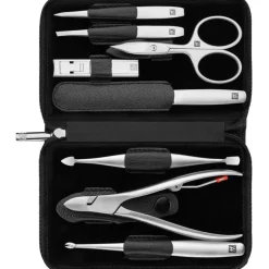 Zwilling Beauty Sets 8-tlg. Maniküre/Pediküre-Etui Schwarzem Rindleder von Clearance