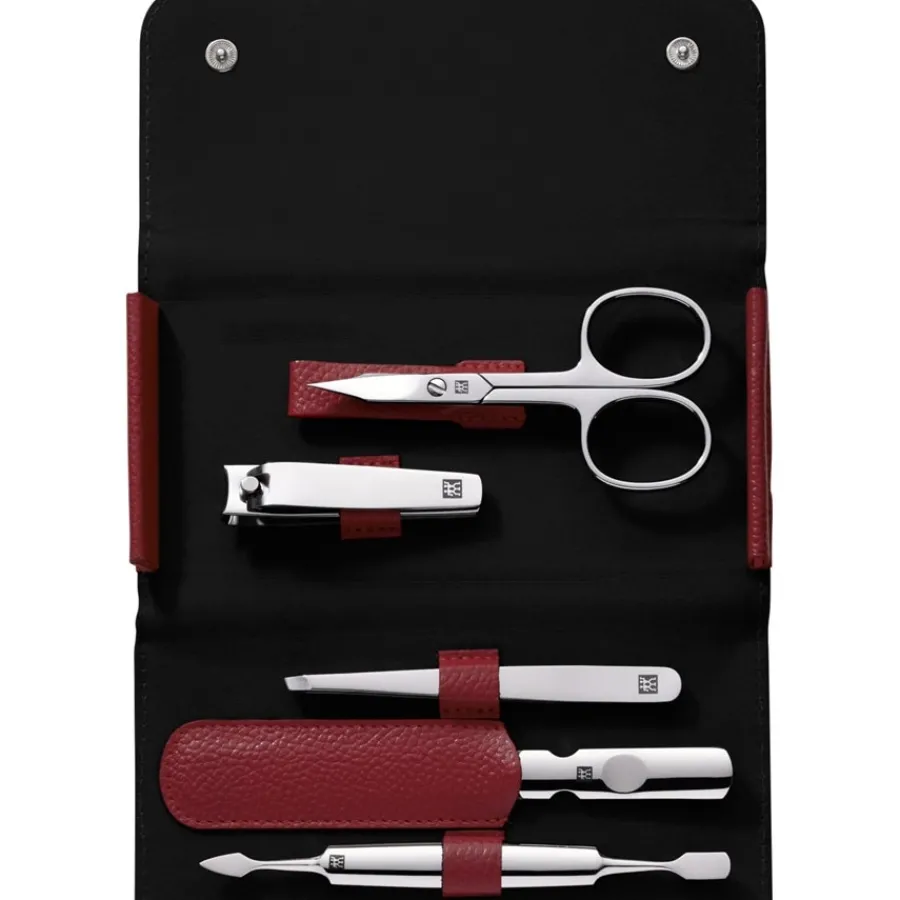 Zwilling Beauty Sets 5-tlg. Maniküre/Pediküre-Etui Rotem Rindleder von Online
