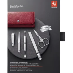 Zwilling Beauty Sets 5-tlg. Maniküre/Pediküre-Etui Rotem Rindleder von Online