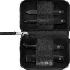 Zwilling Beauty Sets 4-tlg. Maniküre/Pediküre-Etui Schwarzem Rindeder von