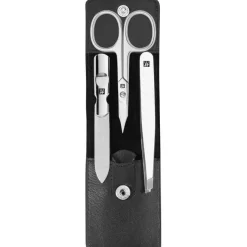 Zwilling Beauty Sets 3-tlg. Maniküre/Pediküre-Etui Schwarzem Rindleder von