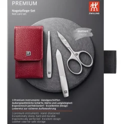 Zwilling Beauty Sets 3-tlg. Maniküre/Pediküre-Etui Rotem Rindleder von Online
