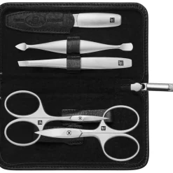 Zwilling Beauty Sets 5-tlg. Maniküre/Pediküre-Etui Schwarzem Yakleder von